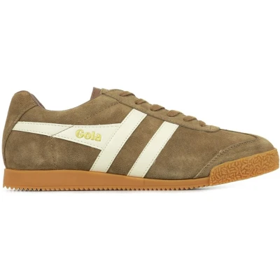Afbeelding van Gola Harrier Sneakers laag Tobacco off white, Heren, Maat: 41, white Nubukleer