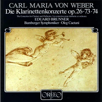 Afbeelding van Eduard Brunner, Bamberger Symphoniker, Oleg Caetani Von Weber: Die Klarinettenkonzerte (CD)