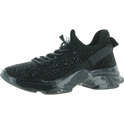 Afbeelding van Steve Madden Maxima r Damessneakers, zwart.