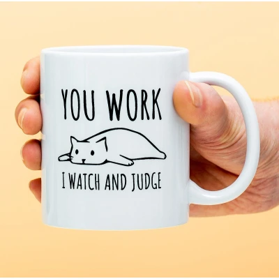 Afbeelding van Mok You Work I Watch