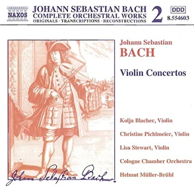 Afbeelding van Cologne Chamber Orchestra, Helmut Müller Brühl J.S. Bach: Violin Concertos (CD)