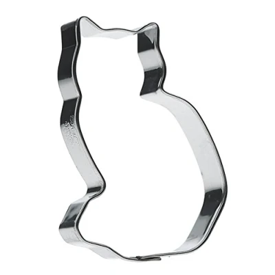 Image de Emporte Pièce Patisserie Pour Biscuits en Forme de Chat 9 cm Moule à des Cookies Originaux Rendre un Anniversaire ou Toute Autre Occasion Unique GastroMax