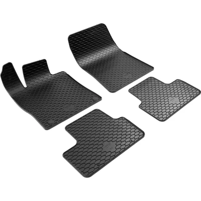 Afbeelding van WALSER 50893 Vloermatset Waterdicht Rubber voor en achter Antraciet/Zwart Op maat gemaakt