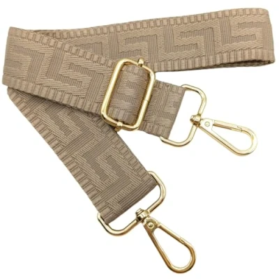 Afbeelding van Bandoulière réglable colorée pour sacs femme kaki clair, 80 130 cm, sangle de sac avec or mousqueton, durable à bandoulière, guitare, modernes, accessoires, 3,8 1315