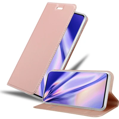 Afbeelding van Cadorabo Hoesje geschikt voor Oppo FIND X5 in CLASSY ROSE GOUD Beschermhoes met magnetische sluiting, standfunctie en kaartvakje Book Case Cover Etui