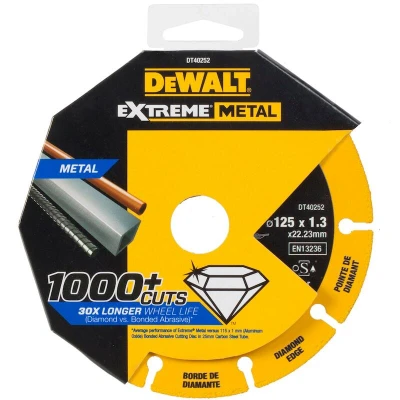 Image de DEWALT DT40252 QZ Disque à tronçonner EXTREME METAL métal 125x22.23x1.3mm