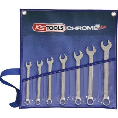 Afbeelding van KS Tools, Spanner, CHROMEplus combinatiesleutelset hoekig (3/4&quot;)