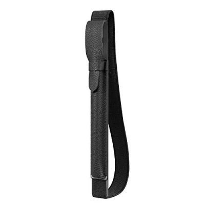 Afbeelding van FINTIE Potloodhouder met USB adaptervak, compatibel Apple Pencil (1e en 2e generatie), hoogwaardige veganistische leren hoes, zwart