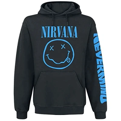 Afbeelding van Nirvana Hoodie/trui XL Nevermind Smile Zwart