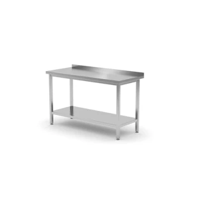 Afbeelding van Hendi Muur werktafel met schap geschroefd diepte 700 mm 1000x700x850 roestvast staal