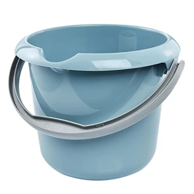 Afbeelding van keeeper Emmer met geïntegreerde schaal en ergonomische handgreep, 5 l, Mika, Nordic Blue