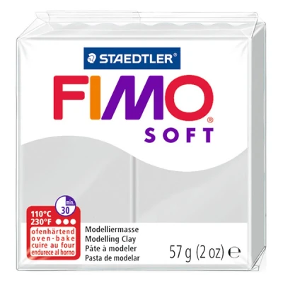 Image de Staedtler pâte a modeler fimo soft 56g gris dauphin