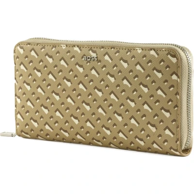 Afbeelding van BOSS Liriel Ziparound Portemonnee, Dames, Maat: One Size, Open white