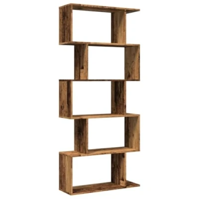 Afbeelding van vidaXL Kamerscherm / boekenkast 5 laags 70x24x161 cm hout oud