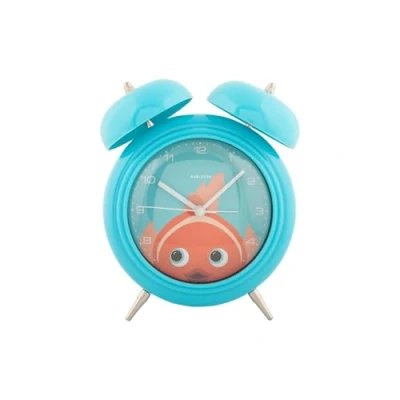 Afbeelding van Karlsson Wekker Peekaboo Goldfish Blauw 15.2x6.5x18.2cm Scandinavisch Sinterklaas cadeau cadeautjes vrouw man voor haar hem Sint Kado