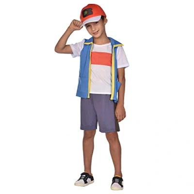 Afbeelding van Amscan Verkleedkostuum Ash Ketchum Junior Polyester Wit Mt 104