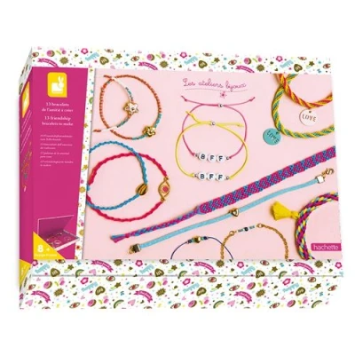 Image de Kit créatif Janod 13 bracelets de l&#039;amitié a créer