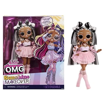 Afbeelding van LOL Surprise OMG Sunshine Makeover modepop Switches met kleurverandering, vele verrassingen en fantastische accessoires ideaal voor kinderen vanaf 4 jaar