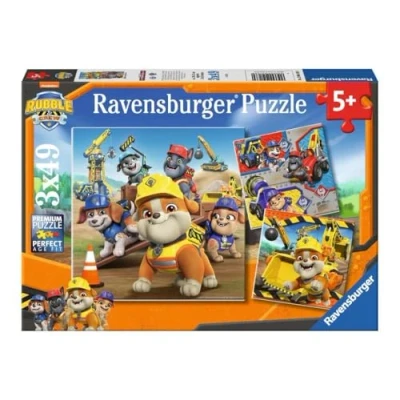 Afbeelding van Ravensburger Kinderpuzzel 12004168 Rubble &amp; Crew puzzel voor kinderen vanaf 5 jaar, met 3 x 49 delen