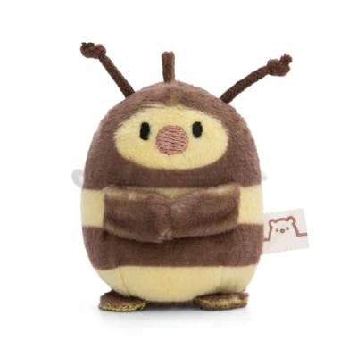 Afbeelding van Beenie pluche dier 5 cm bruin knuffeldier, schattig om te knuffelen, spelen, voor kinderen en volwassenen, een geweldig cadeau idee
