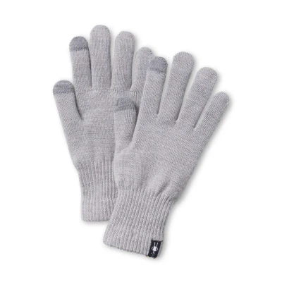 Afbeelding van Smartwool Liner Handschoenen, Maat: XS, Light gray heather
