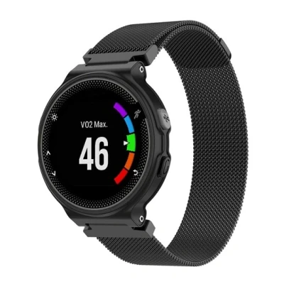 Afbeelding van Garmin Forerunner 220 / 230 235 620 630 735 (XT) Milanese bandje Large Zwart