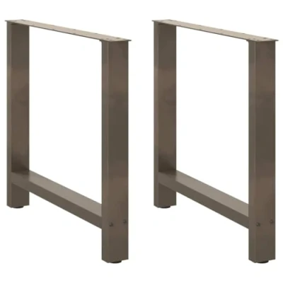 Afbeelding van vidaXL Salontafelpoten 2 st 70x(72 73) cm staal naturel