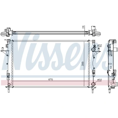 Afbeelding van Nissens Radiateur 63816A