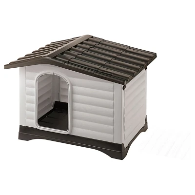 Afbeelding van Ferplast Dogvilla Grijs&amp;Bruin Hondenhok 88x72x65 cm