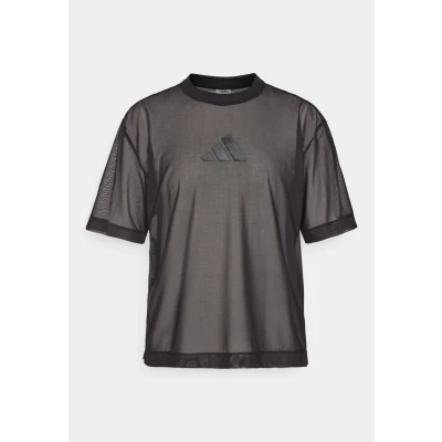 Afbeelding van adidas Sportswear ALL SZN Soft Lux Mesh T shirt Dames Zwart L