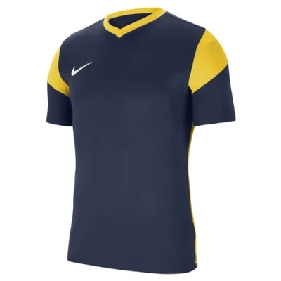 Afbeelding van Nike Park Derby III herenshirt met korte mouwen, Midnight Navy / Tour geel wit