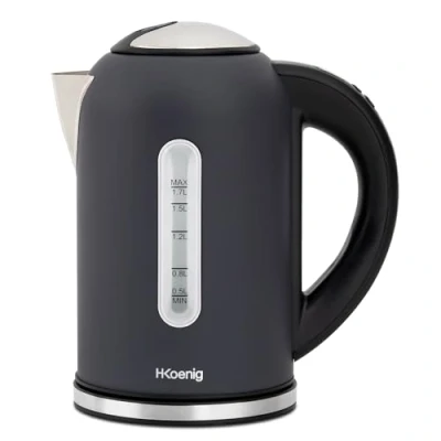 Image de H.Koenig BOE52 Bouilloire 1.7 litres 2200 Watt gris mat