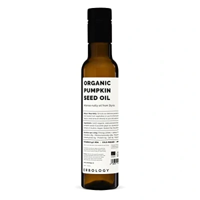 Afbeelding van Biologische pompoenpitolie, 200 ml, koudgeperst, veganistisch