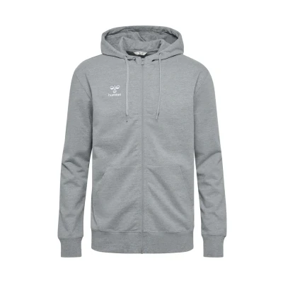 Afbeelding van Hummel Hmlgo 2.0 Sweater met rits, Heren, Maat: XXL, Grey melange