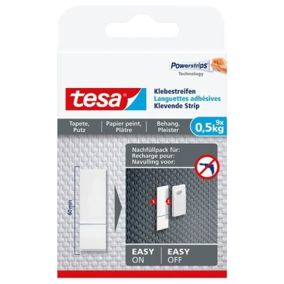 Image de tesa powerstrips languettes adhésives pour papier peint et noir