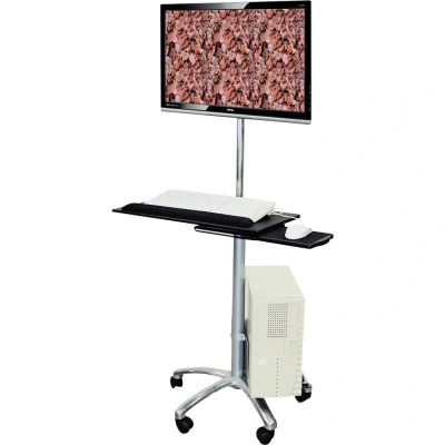 Afbeelding van Value Mobiel zit/sta PC werkstation Zilver (metallic)