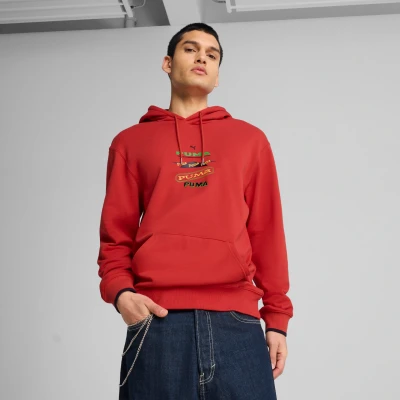Afbeelding van Puma ROAD TO Unity Graphic Hoodie, Heren, Maat: XS, Red fire