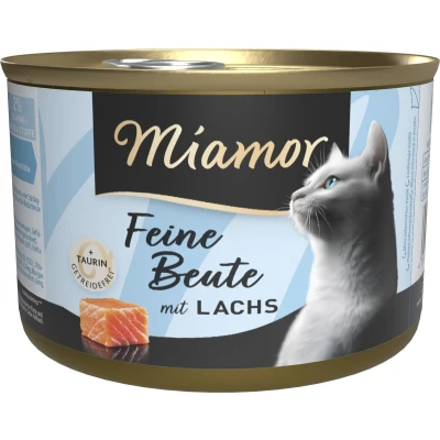 Afbeelding van Miamor Fijne Prooi 24 x 185 g Kattenvoer Zalm