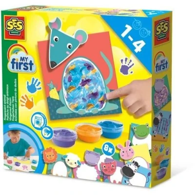 Image de My First Peinture au doigt Animaux Peins 8 cartes d&#039;animaux joyeux