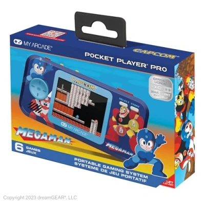 Afbeelding van Draagbare Spelcomputer My Arcade Pocket Player PRO Megaman Retro Games Blauw