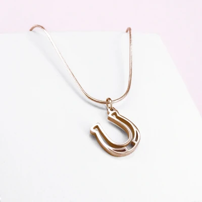 Image de Ponytail&amp;Co Pendentif Fer à Cheval Or Rose