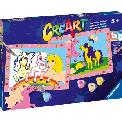 Afbeelding van Ravensburger CreArt Prancing Ponies Schilderen op nummer voor kinderen
