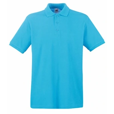 Afbeelding van Fruit of the Loom Premium Polo Shirt Azure Blauw M
