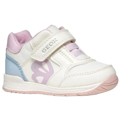 Afbeelding van Geox Rishon Sneakers laag voor kinderen, Maat: 25, White sky Kunststof/ textiel