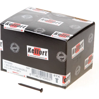 Afbeelding van Kelfort Stalen nagel 52 54 RC bombe kop 40 x 3.0mm 1kg