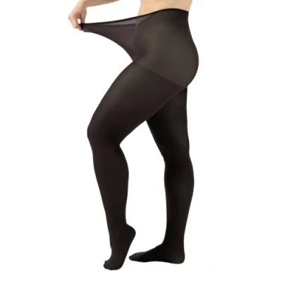 Afbeelding van CALZITALY Ondoorzichtige panty grote maten, maat curvy panty, 60 denier, L, XL, 2XL, 3XL, 4XL, Made in Italy, zwart.