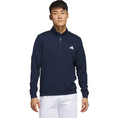 Afbeelding van adidas Golf Elevated Quarter Sweater, Heren, Maat: Small, Collegiate navy