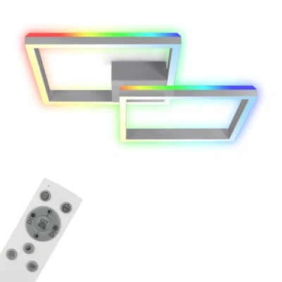 Afbeelding van Briloner FRAME BACK plafondlamp wandlamp afstandsbediening CCT kleurtemperatuurregeling RGB backlight timer dimbaar geheugenfunctie