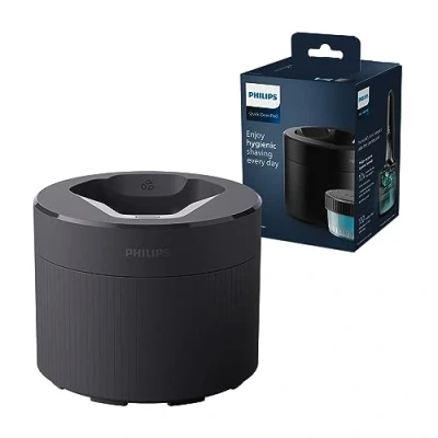 Afbeelding van Philips Quick Clean Pod QCP10/01 Reinigingsstation Voor Scheerapparaten + 1 cartridge Zwart