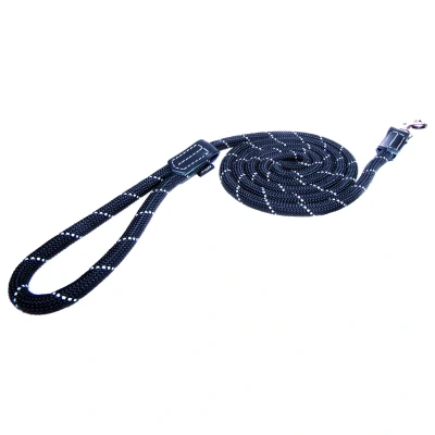 Afbeelding van Rogz Rope Lijn Lang Zwart Hondenriem 180X1.2 cm